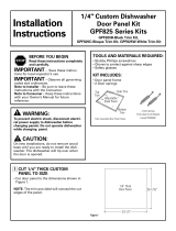 GE GPF825W Installation guide