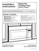 GE Profile Series PSA9120SFSS Installation guide