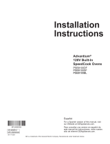 GE PSB9100BLTS Installation guide