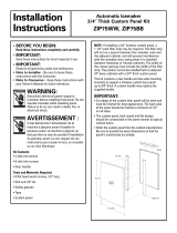 GE ZIP75WW Installation guide