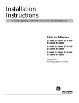 Monogram ZISW360DM Installation guide