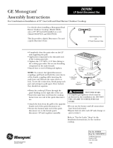 GE ZX27QDC Installation guide