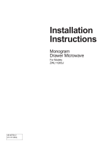GE ZWL1126SRSS Installation guide