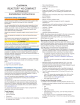 Garmin Startpakke for den hydrauliske autopiloten Compact Reactor 40 Installation guide