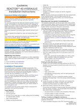 Garmin Reactor™ 40 Hydraulic Autopilot Installation guide