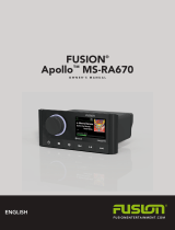 Garmin MS-RA670, Fusion, Marine Stereo, OEM Owner's manual