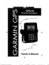 Garmin GPS 65 Owner's manual