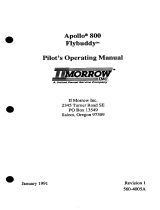 Garmin Apollo 800 Series LORAN / GPS Owner's manual