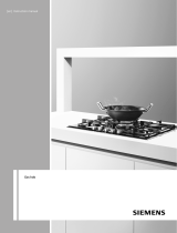 Siemens Gas hob with integrated controls User manual