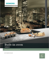 Siemens Compact steam oven User manual