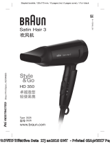 Braun HD 350, Style&Go, Satin Hair 3 User manual