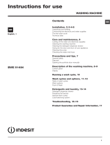 Indesit BWE 91484X S UK User guide