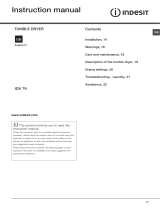 Hotpoint IDV 76 (IL) User guide