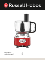 Russell Hobbs FP3100BKR Retro Style Red Food Processor Owner's manual