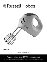 Russell Hobbs Go Create White Electric Hand Mixer 25940 User manual