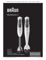 Braun MQ3035WH Sauce Multiquick 3 Owner's manual