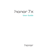 Honor 7X User manual