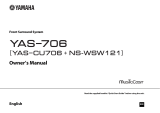 Yamaha YAS-706 Owner's manual
