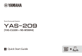 Yamaha YAS-CU209 Quick start guide