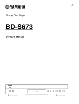 Yamaha BD-S673 User manual