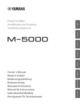 Yamaha M-5000 Owner's manual