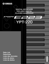 Yamaha YPT-220 Datasheet