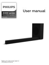 Philips 3000 Series Soundbar Speaker HTL3310 User manual