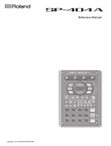 Roland SP-404A User manual