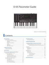 Roland D-05 User guide