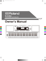 Roland E-X20 Owner's manual