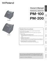 Roland PM-200 Owner's manual