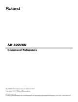 Roland AR-3000SD User manual