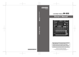 Roland DJ Equipment M-300 User manual