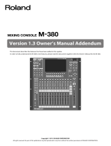 Roland M-380 Owner's manual