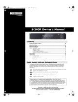 Roland S-240P Owner's manual