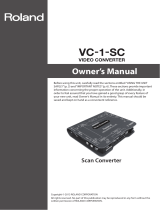 Roland VC-1-SC User manual