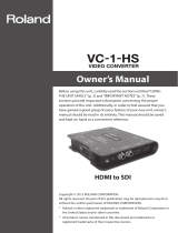 Roland VC-1-HS Owner's manual