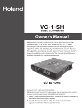 Roland VC-1-SH Owner's manual