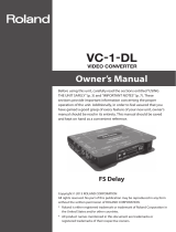 Roland VC-1-DL Owner's manual