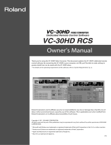 Roland VC-30HD User manual