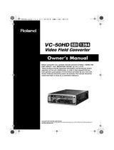 Roland VC-50HD Owner's manual