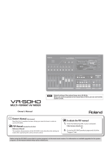 Roland VR-50HD Owner's manual