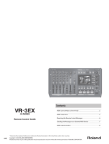 Roland VR-3EX User guide