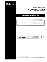 Roland AR-3000 Owner's manual