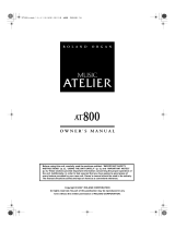 Roland AT 800 User manual