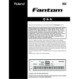 Roland Fantom Owner's manual