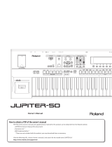 Roland JUPITER-50 Owner's manual
