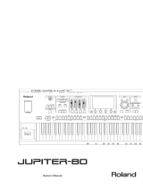Roland JUPITER-80 Version 2 User manual