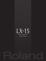 Roland LX-15 User manual