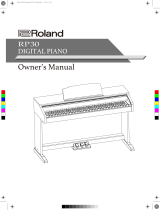 Roland RP30 Owner's manual